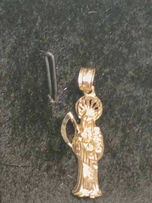 10k gold necklace angel of death